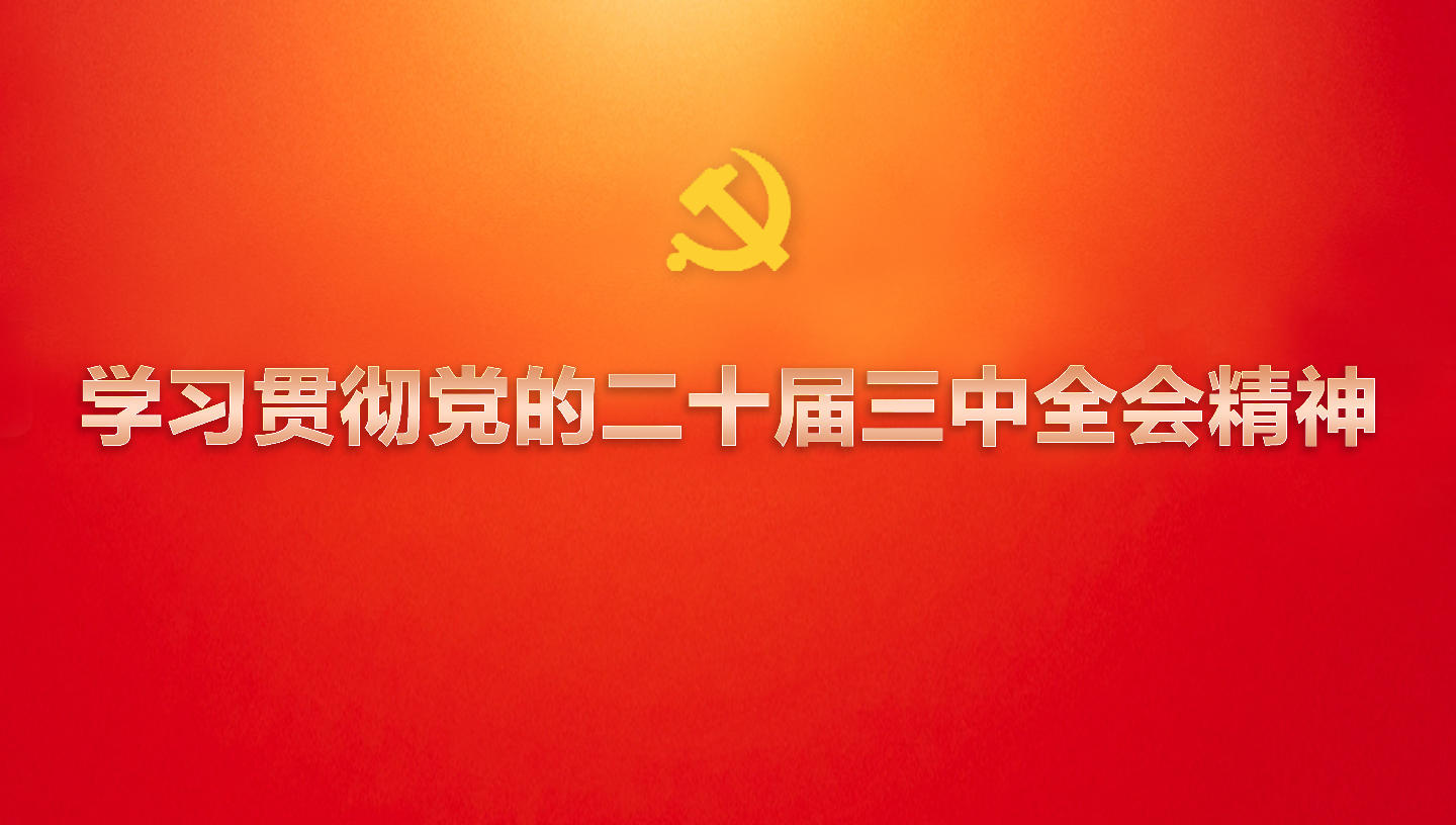 学习贯彻党的二十届三中全会精神